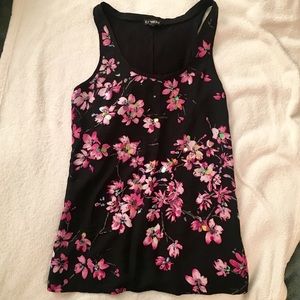 Express flower print tank